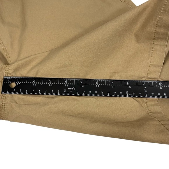 Express Mens Classic Fit At The Knee Shorts Size 36 Tan Belted Chino - Picture 9 of 11